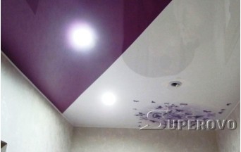 Натяжной потолок в коридор цветной глянец одноуровневый до 7 кв.м в Барановичах 